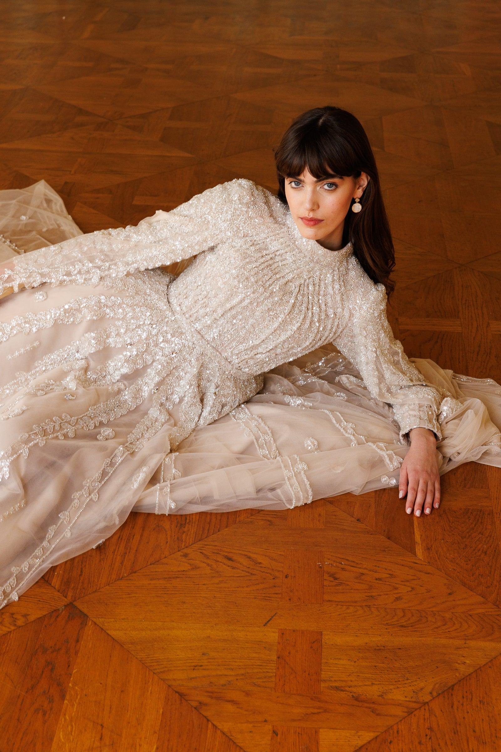 Bella Özel Dikim Pelerinli Elbise - MyRentalDress