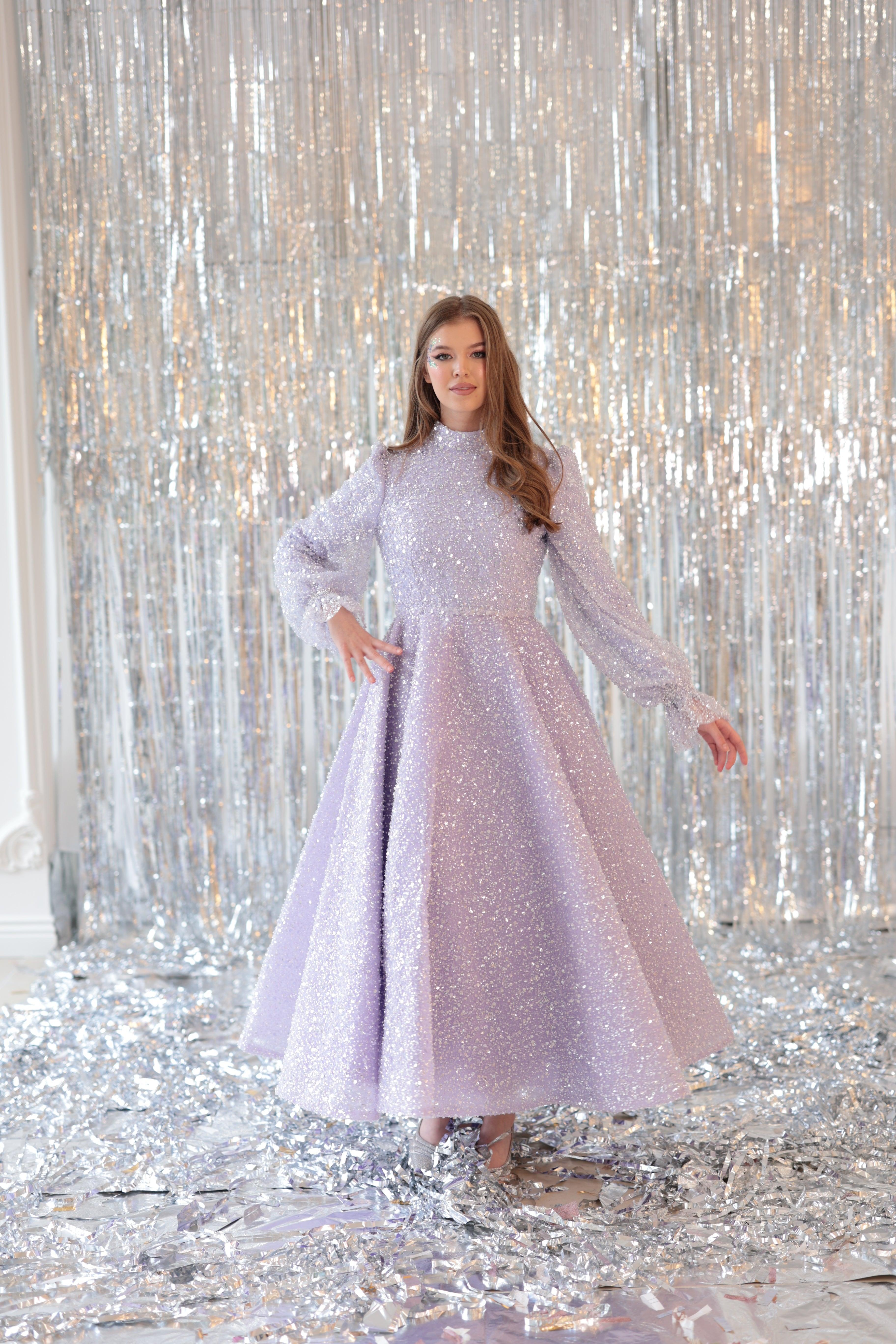 Eva Özel Dikim Midi Boy Elbise - MyRentalDress