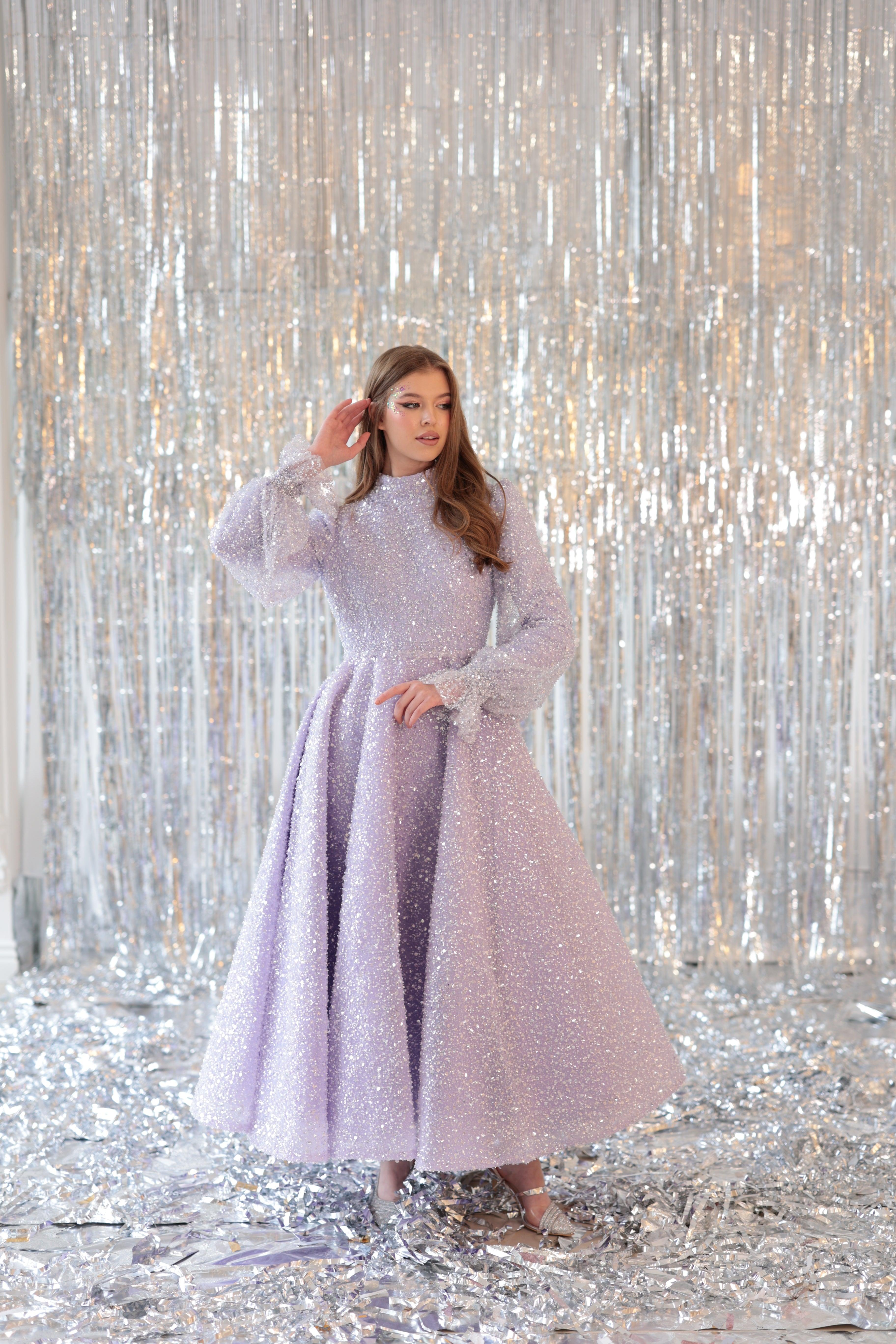 Eva Özel Dikim Midi Boy Elbise - MyRentalDress