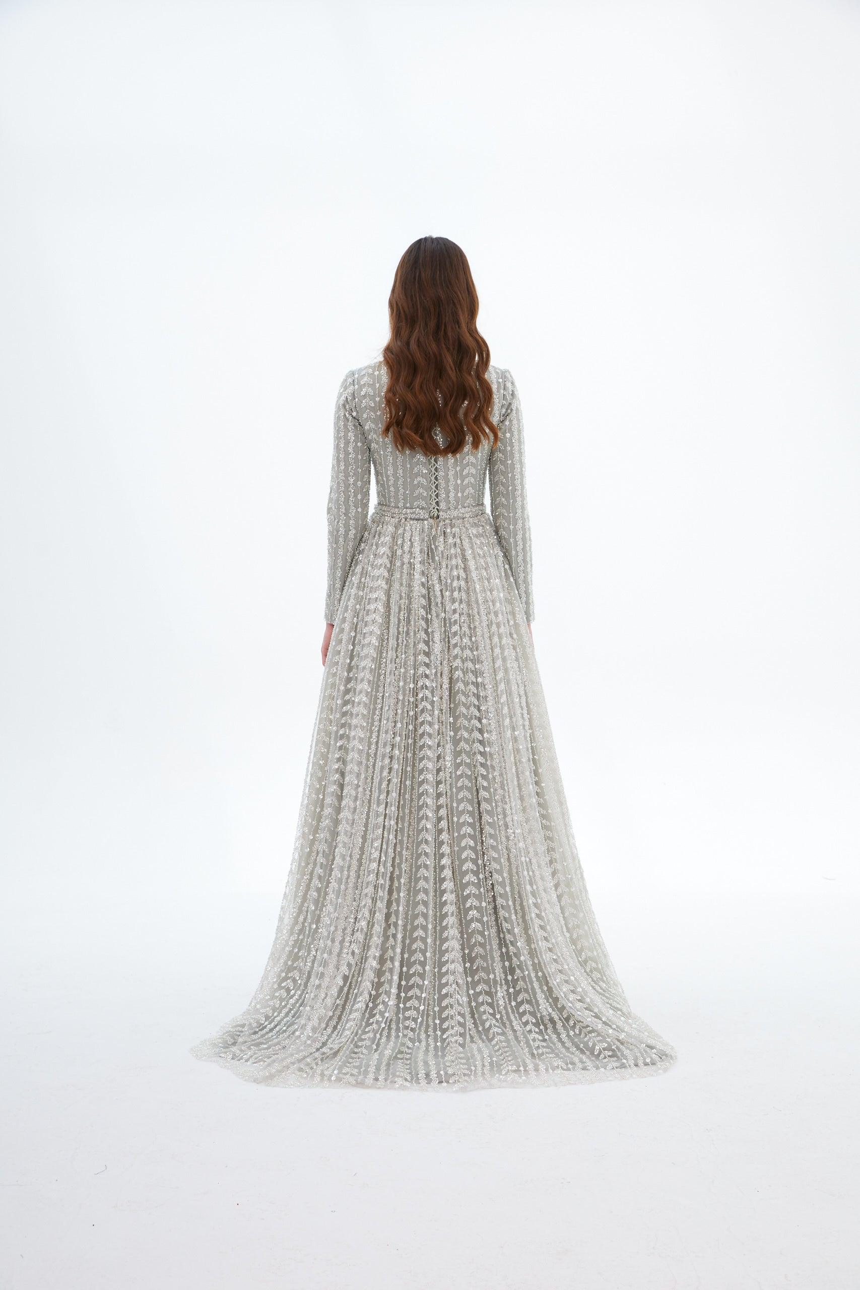 Celine Özel Dikim İşlemeli Elbise - MyRentalDress