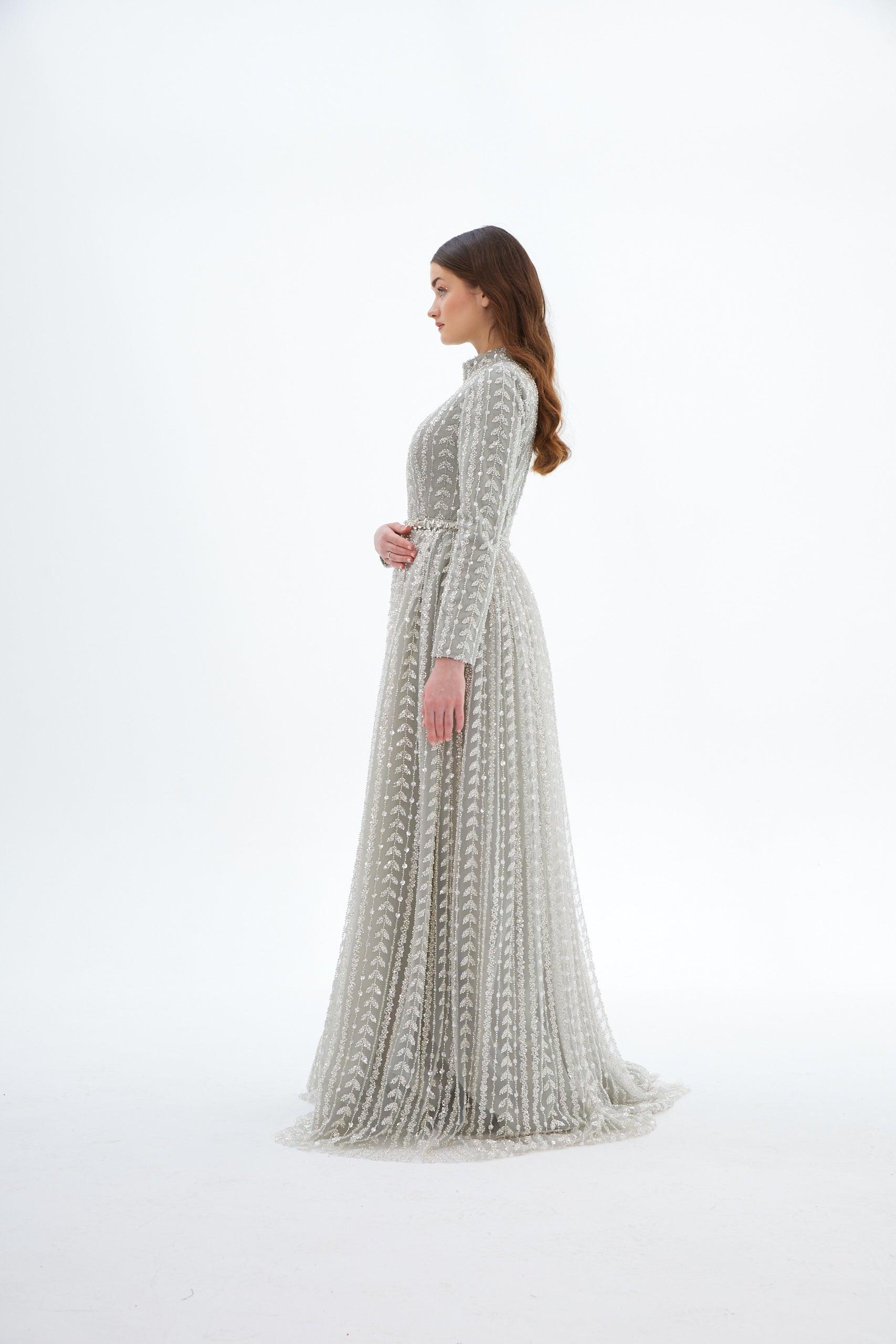 Celine Özel Dikim İşlemeli Elbise - MyRentalDress