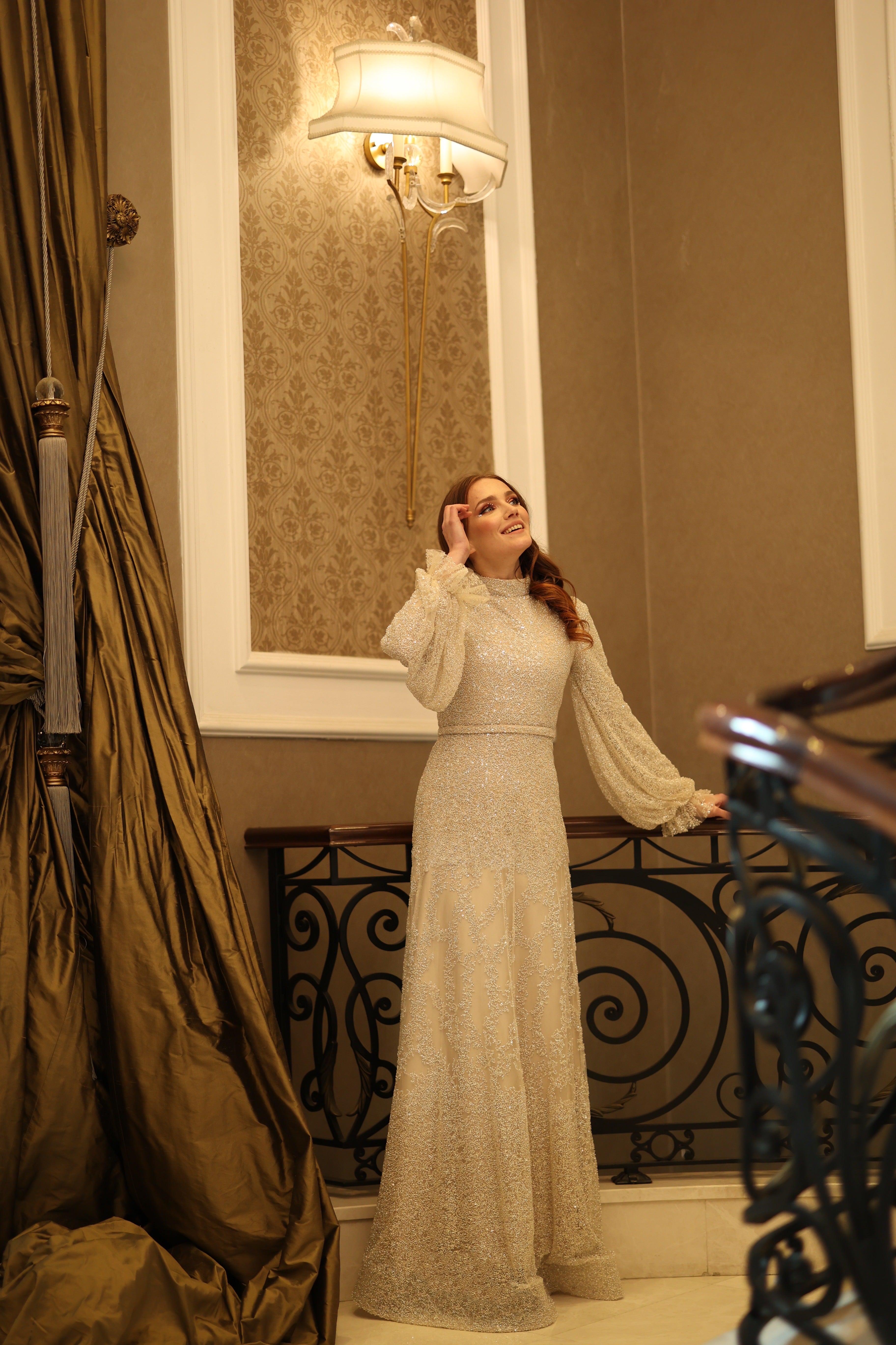 Elizabeth Özel Dikim İşlemeli Elbise - MyRentalDress