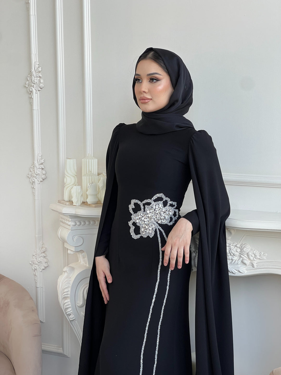 Pandora Çiçek İşlemeli Elbise