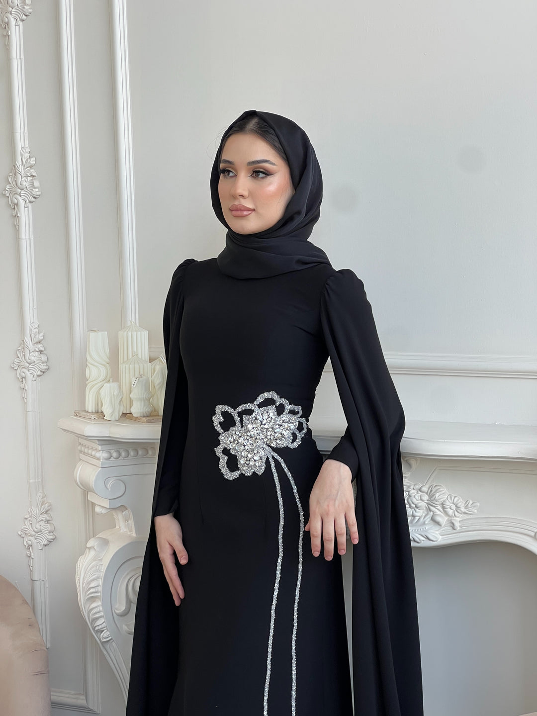 Pandora Çiçek İşlemeli Elbise