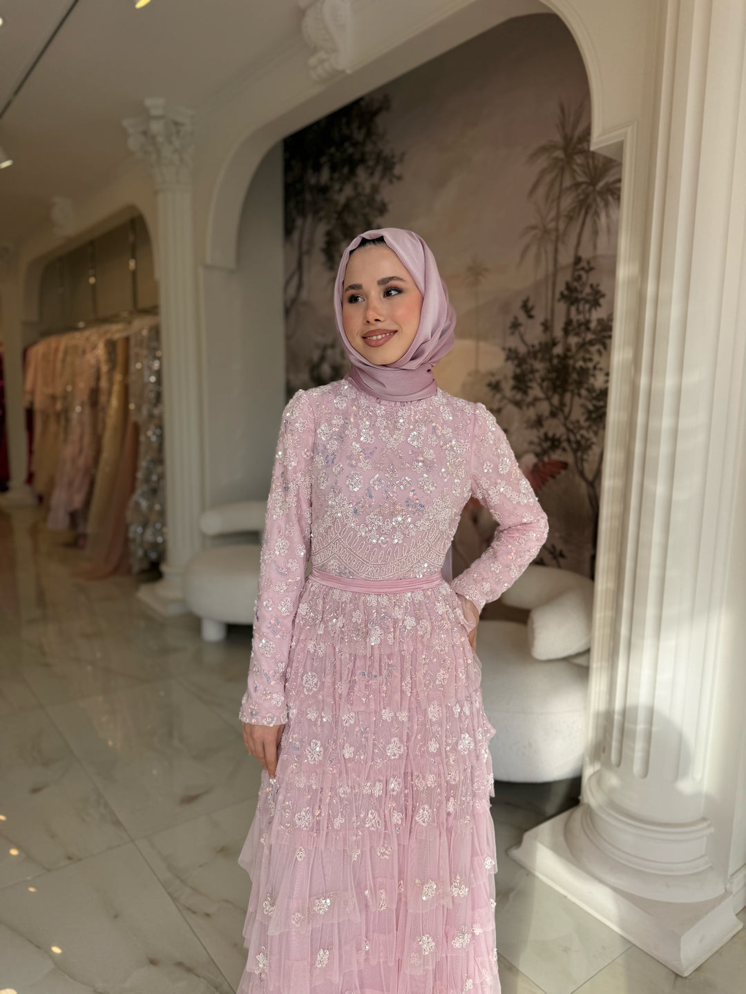 Loco Pembe Kat Kat Elbise