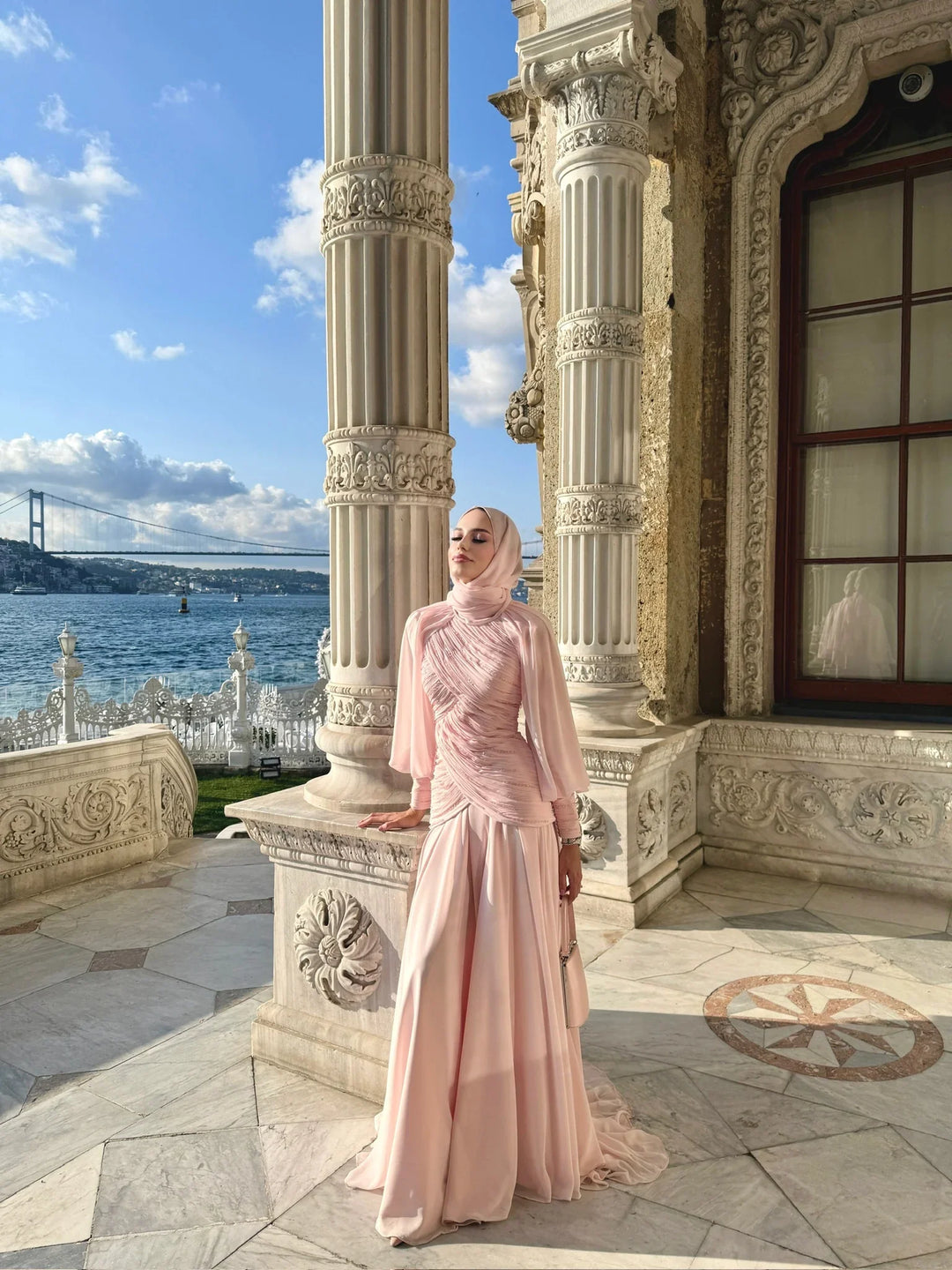 Fancy Drapeli Elbise