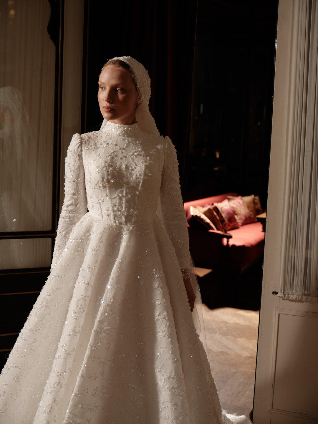 Romance Fransız Dantel Gelinlik