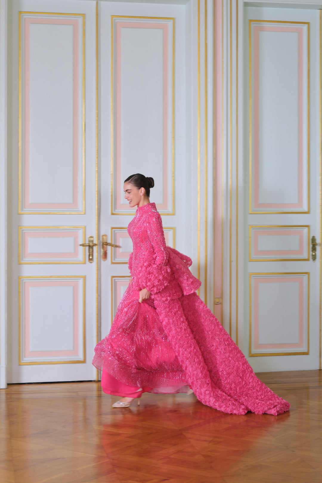 Rosewood Fuşya Kuyruklu Elbise