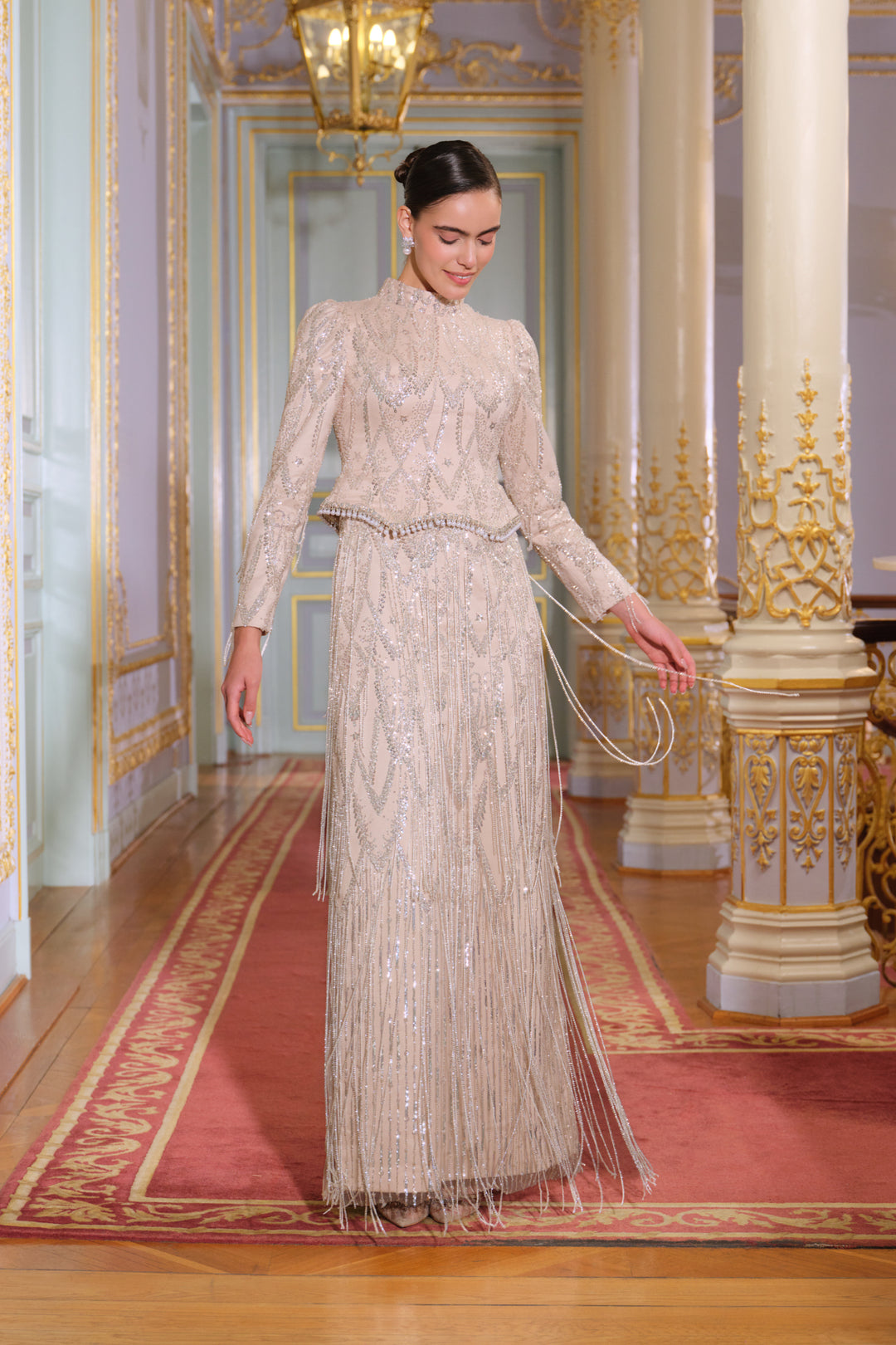 Terra Taş Püsküllü Elbise