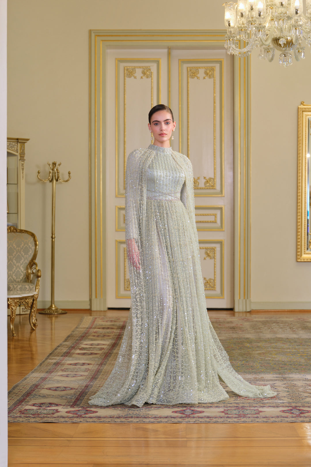 Noah Yeşil Pelerinli Elbise