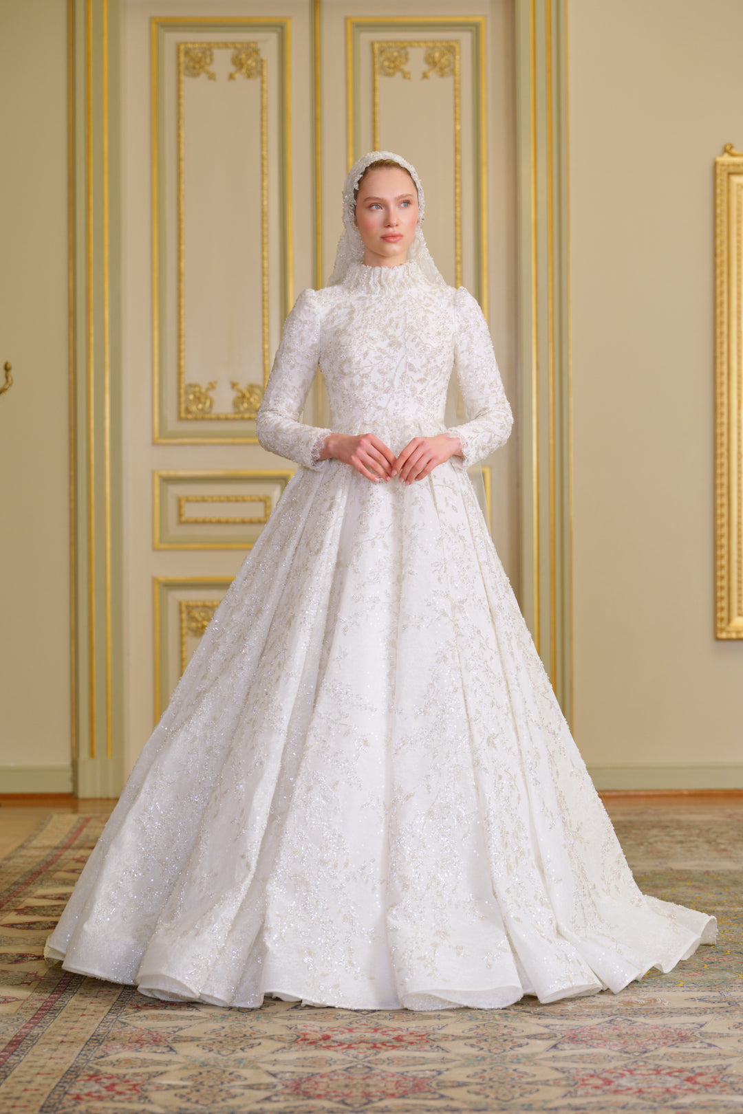 Serande Dantel İşlemeli Gelinlik