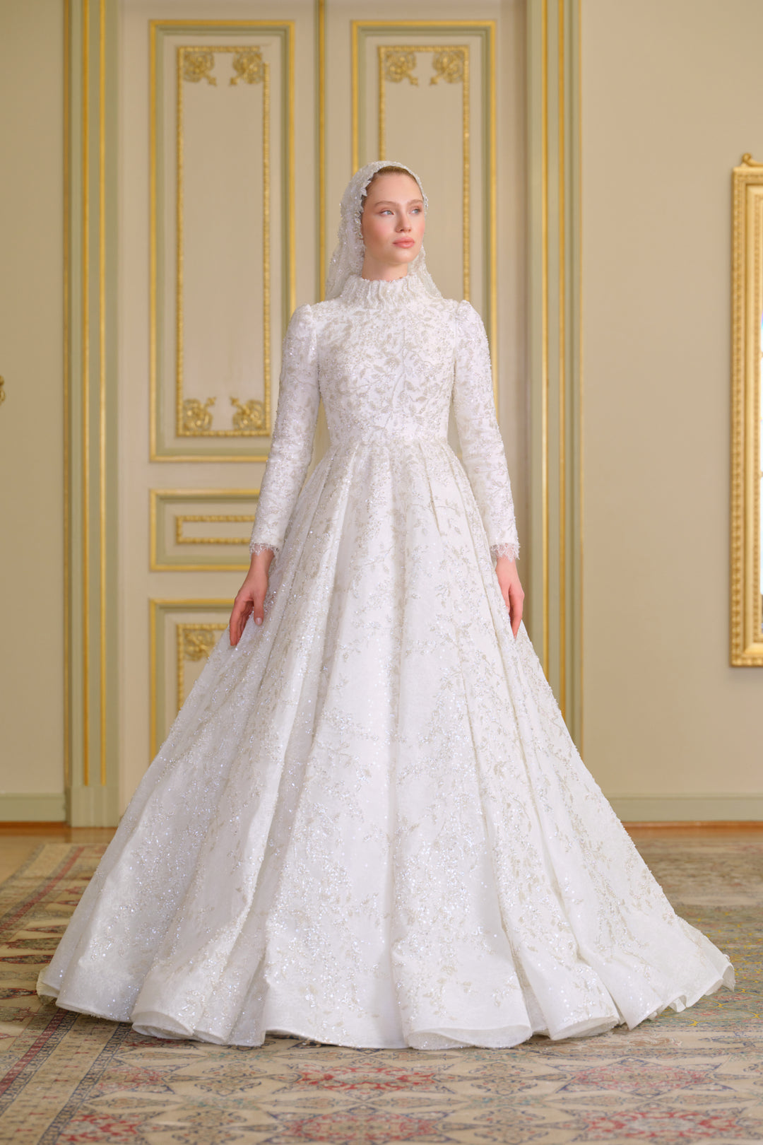 Serande Dantel İşlemeli Gelinlik