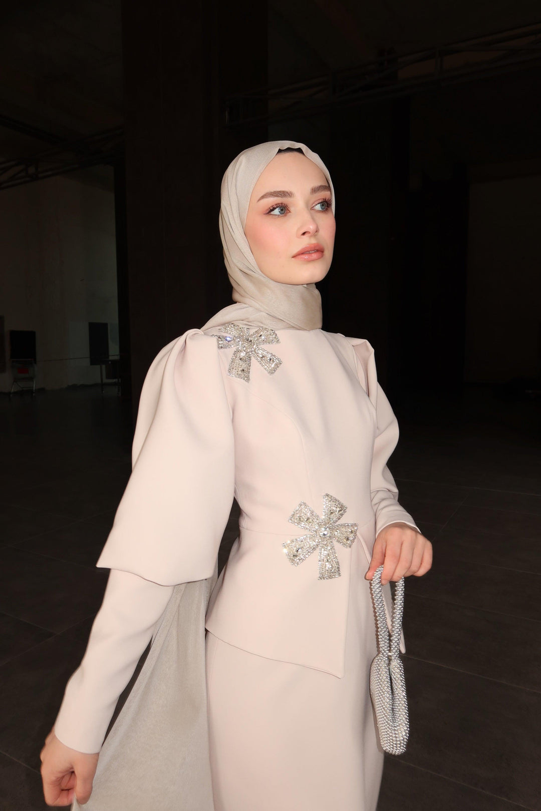 Velora Kasnak Detaylı Elbise - MyRentalDress