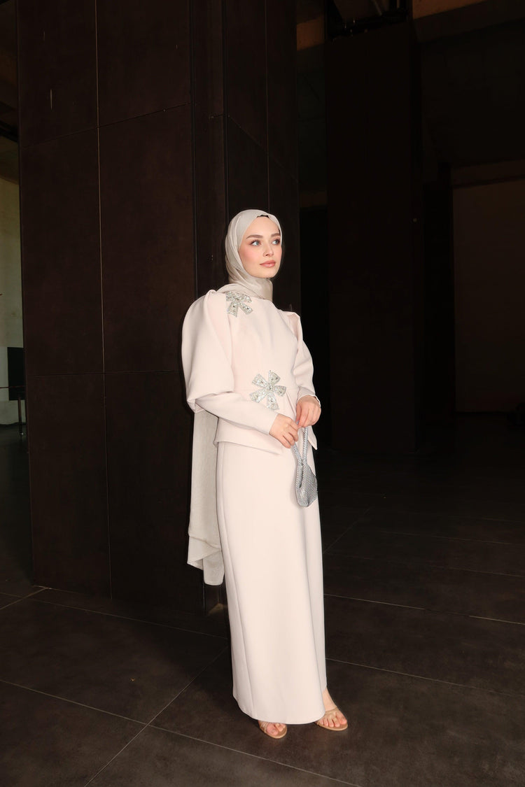 Velora Kasnak Detaylı Elbise - MyRentalDress