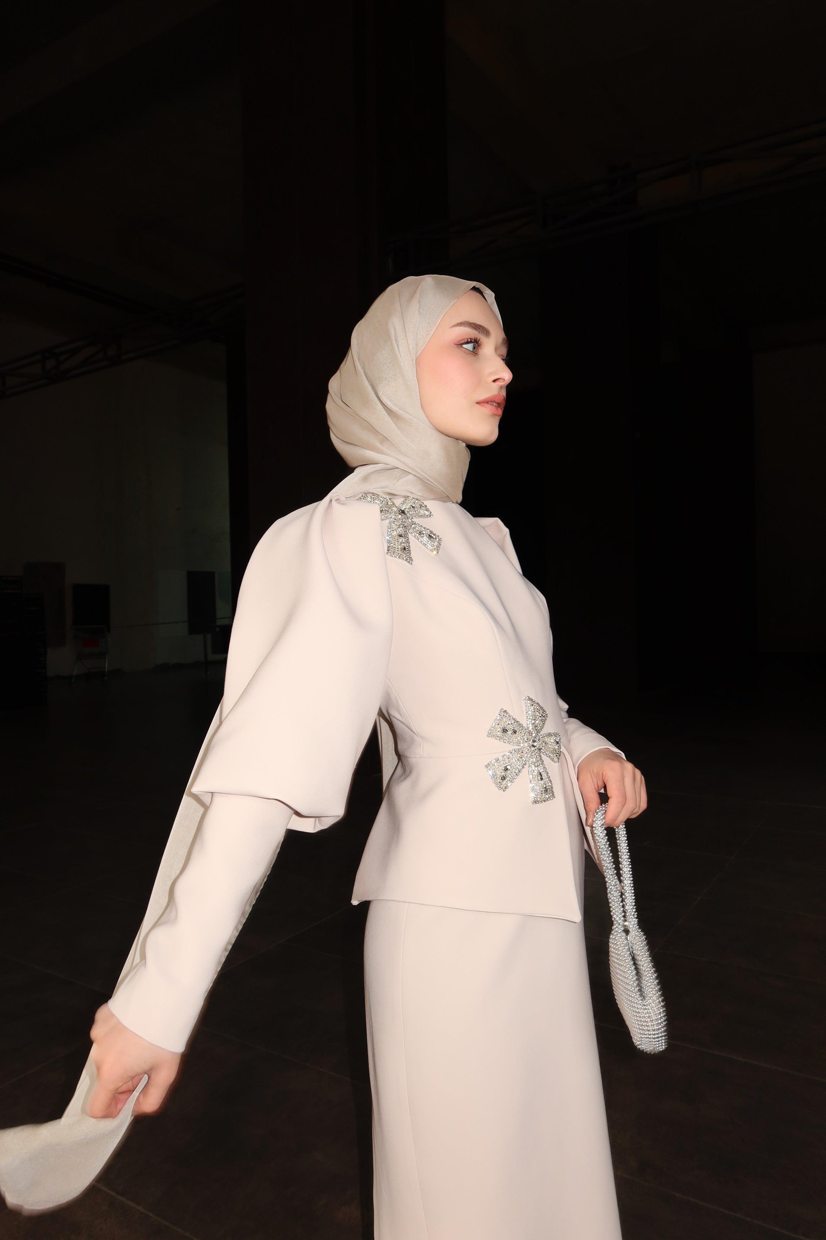 Velora Kasnak İşleme Detaylı Elbise - MyRentalDress