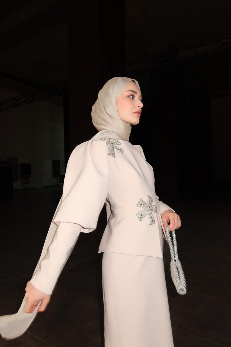 Velora Kasnak Detaylı Elbise - MyRentalDress