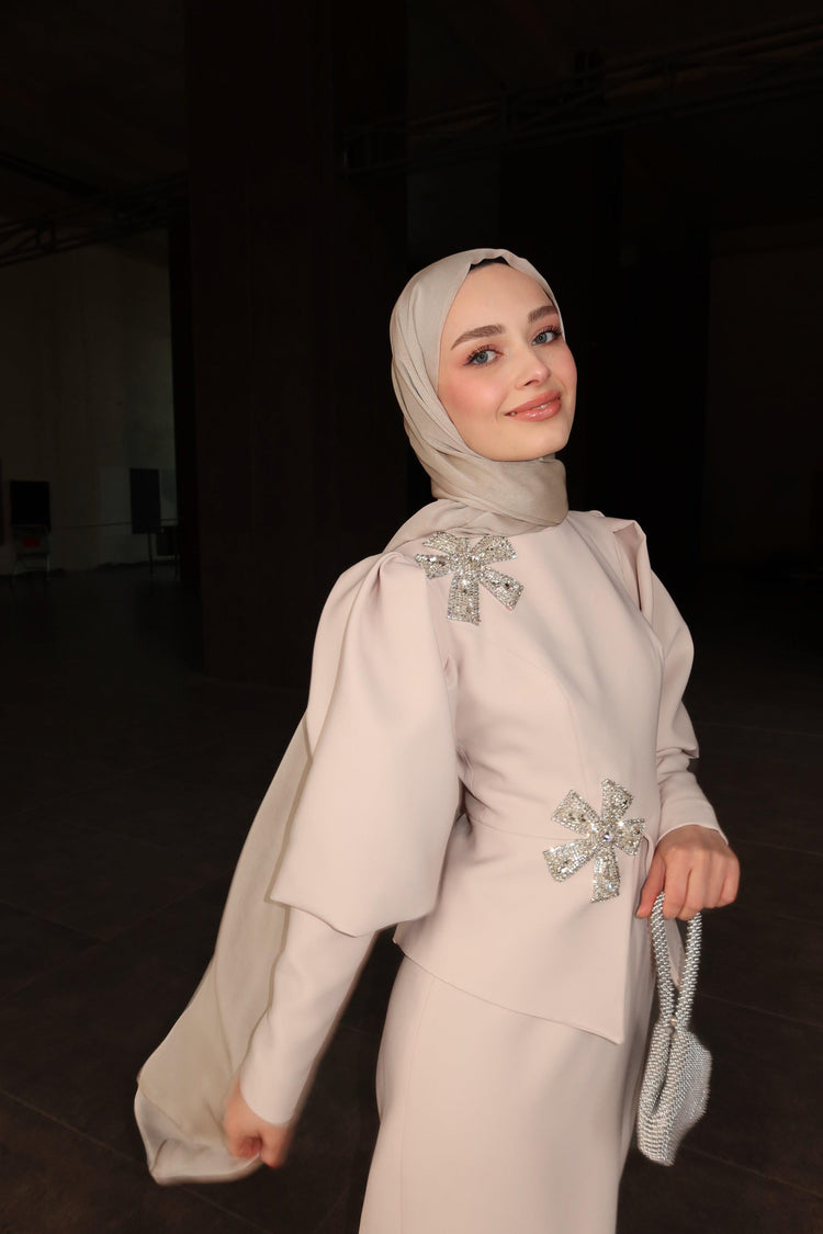 Velora Kasnak Detaylı Elbise - MyRentalDress