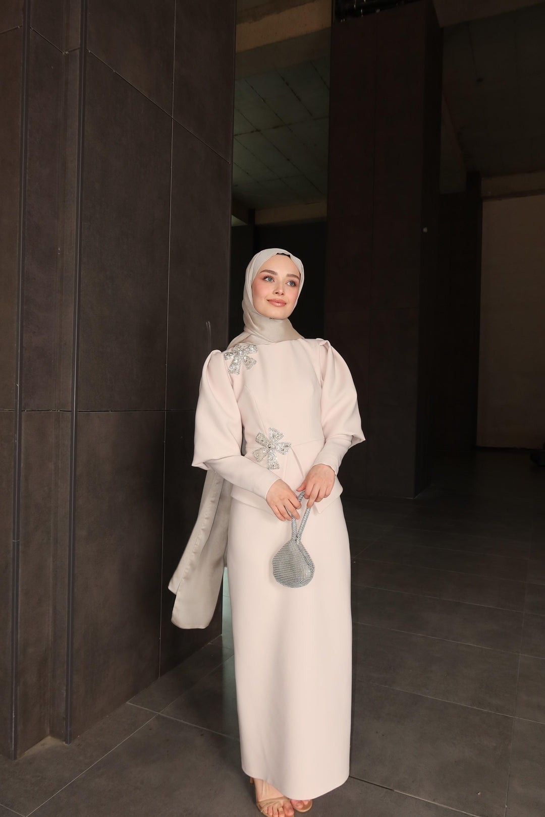 Velora Kasnak Detaylı Elbise - MyRentalDress