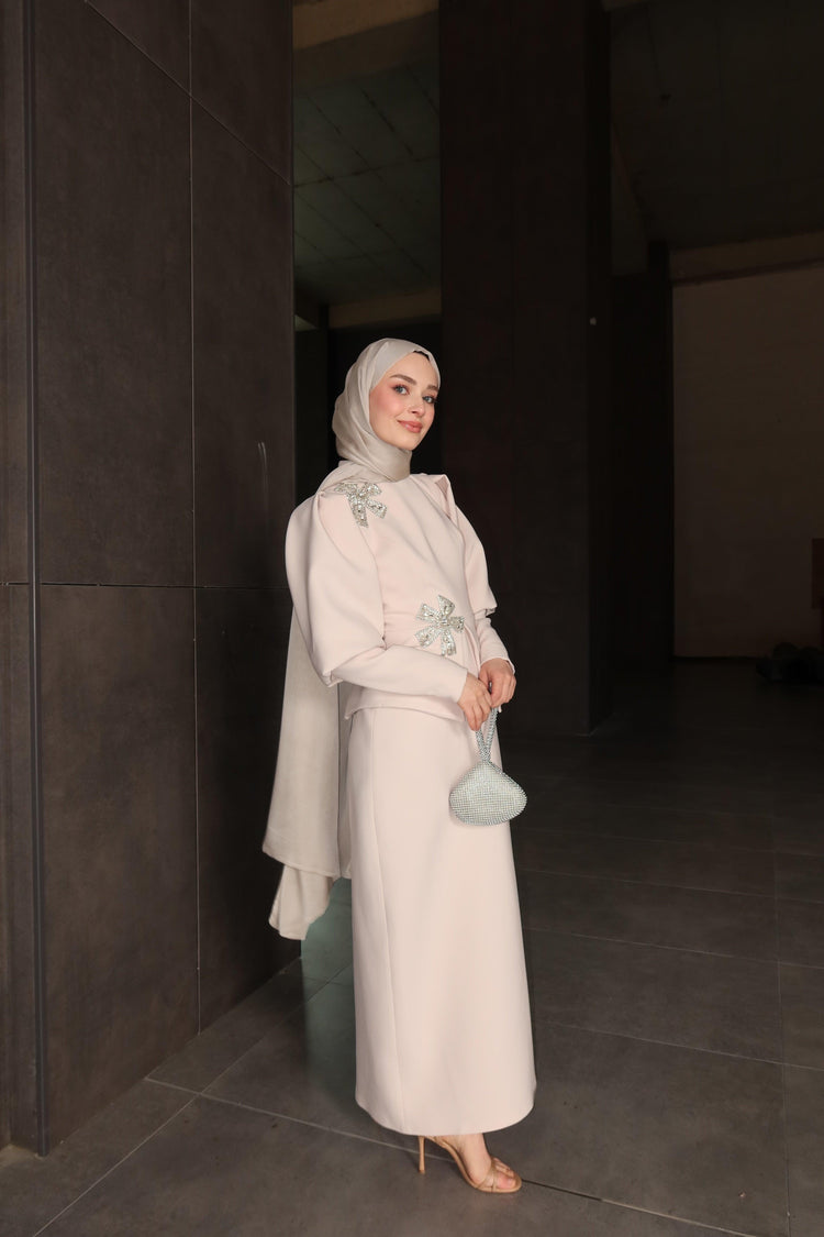 Velora Kasnak Detaylı Elbise - MyRentalDress